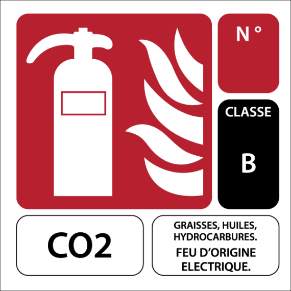 Extincteur CO2 - Classe B