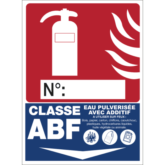 Extincteur - Classe ABF