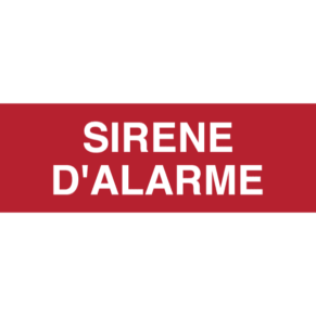 Panneau Sirène d'Alarme