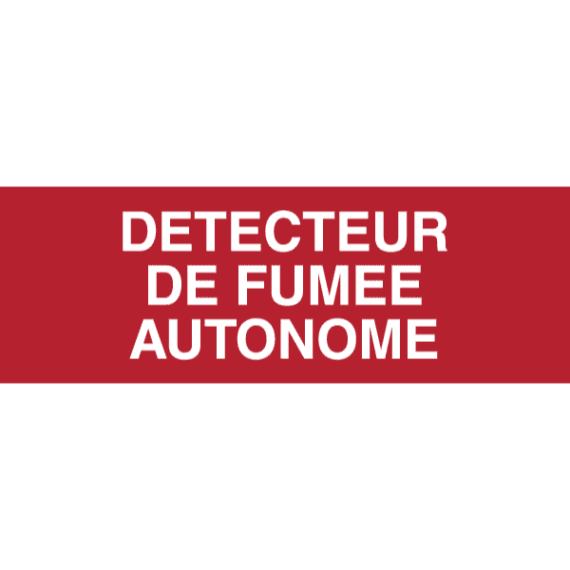 Panneau Détecteur de Fumée Autonome