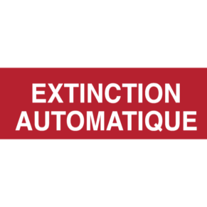 Panneau Extinction Automatique