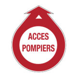 Panneau Picto Accès Pompiers