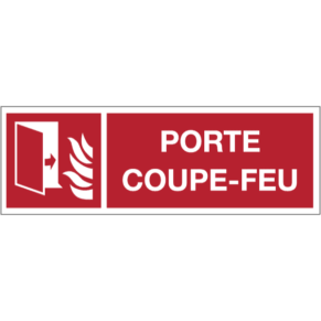 Panneau Picto + Texte Porte Coupe-Feu - ISO 7010
