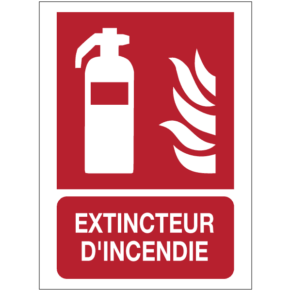 Panneau Picto + Texte Extincteur d'Incendie