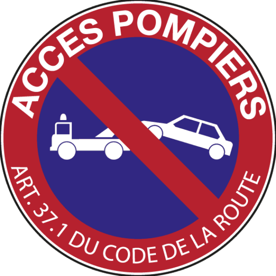 Panneau Accès Pompiers