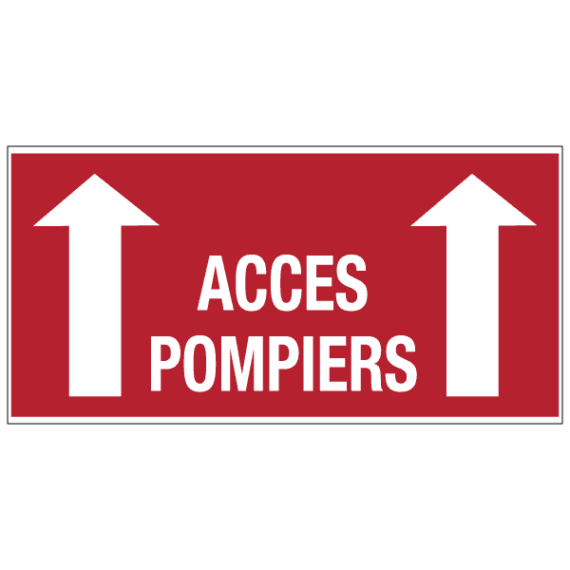 Panneau Accès Pompiers