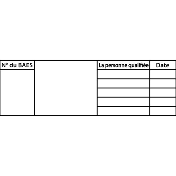 Étiquette Maintenance des Appareils à Remplir - 76X25mm