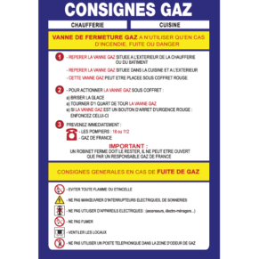 Consignes Gaz