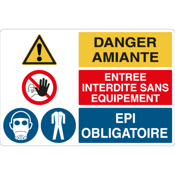 Panneau Danger Amiante