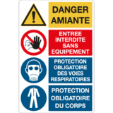 Panneau Danger Amiante