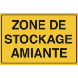 Panneau Zone de Stockage Amiante