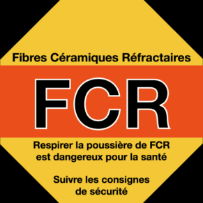 Panneau Contient des FCR (Fibres Céramiques Rétractaires)