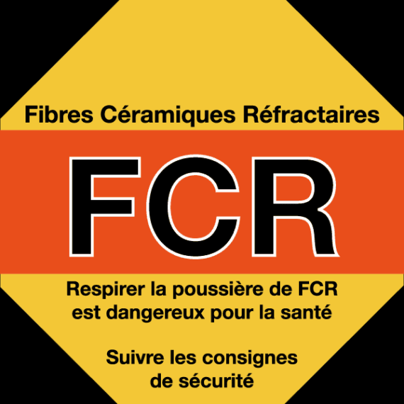 Panneau Contient des FCR (Fibres Céramiques Rétractaires)