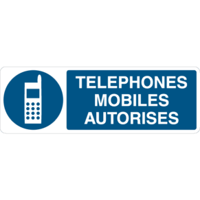 Panneau Téléphones Mobiles Autorisés