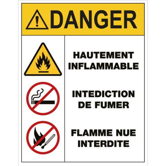 Panneau Danger ATEX + Interdictions