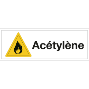 Panneau Danger Acétylène