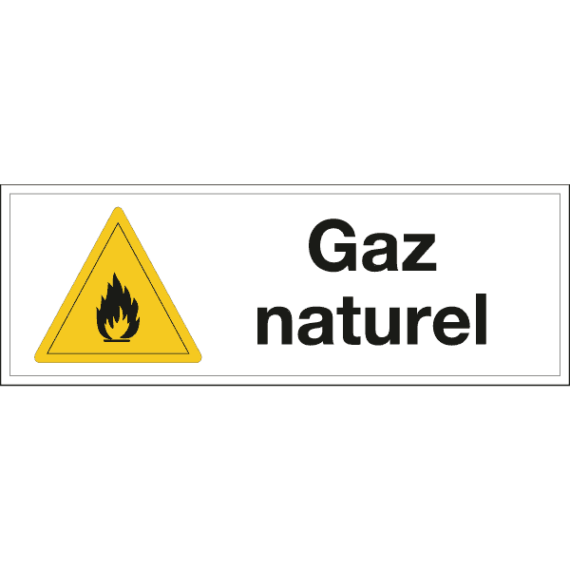 Panneau Danger Gaz Naturel