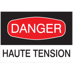 Panneau - Danger Haute Tension