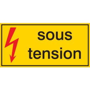 Panneau Flèche Danger - Sous Tension