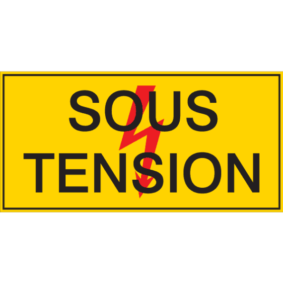 Panneau Flèche Danger - Sous Tension