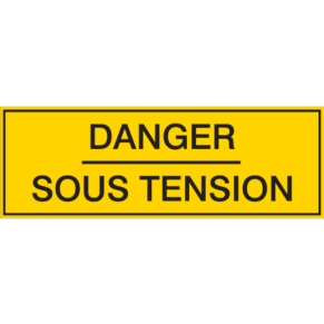 Panneau Danger Sous Tension