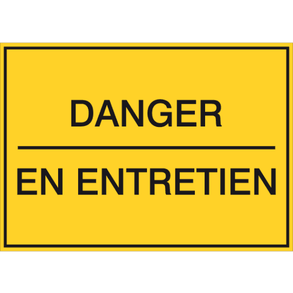 Panneau Danger En Entretien