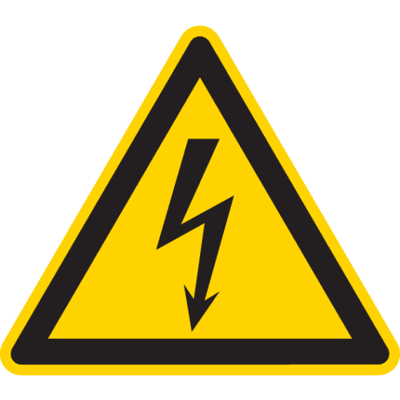 Triangle Danger Flèche Électrique