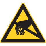 Triangle Risques Appareils Antistatiques
