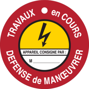 Panneau Travaux en Cours - Défense de Manœuvrer