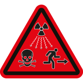 Panneau Triangle Zone Radioactive