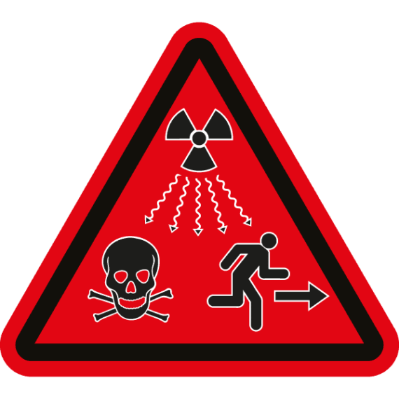 Panneau Triangle Zone Radioactive