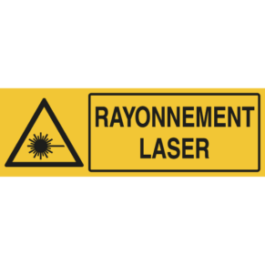 Panneau + Picto Rayonnement Laser