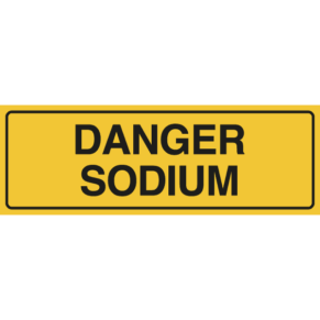 Panneau Danger Sodium