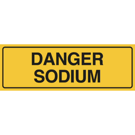 Panneau Danger Sodium