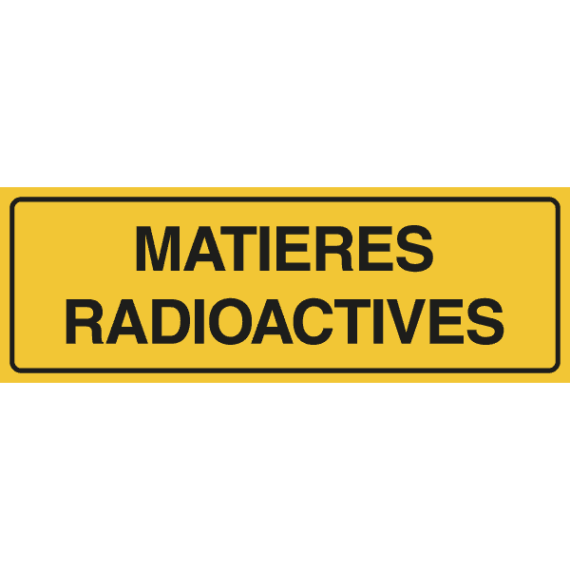Panneau Matières Radioactives