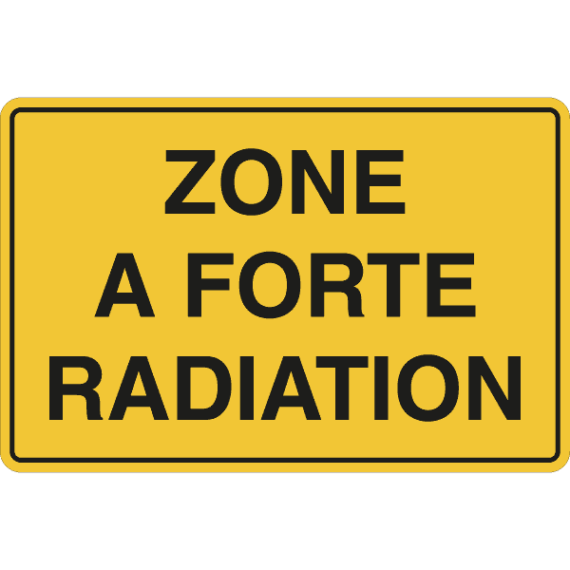 Panneau Zone À Forte Radiation