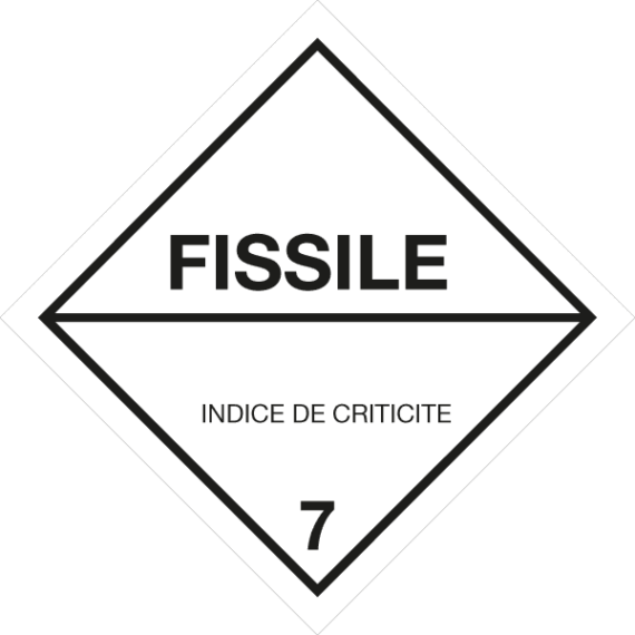Stickers Fissile - Niveau de Criticité