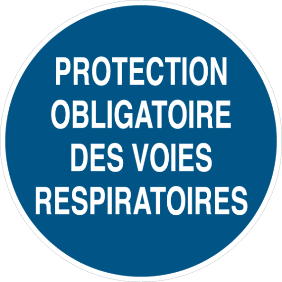 Panneau Protection Obligatoire des Voies Respiratoires