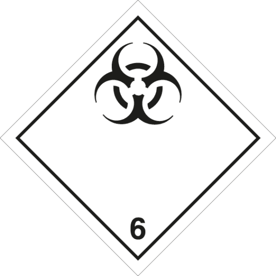 Panneau Transport Matières Infectieuses - Classe 6
