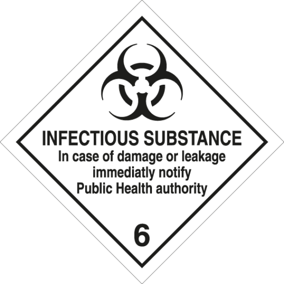 Panneau Transport Matières Infectieuses - Classe 6