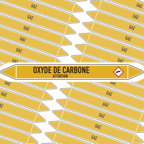 Marqueur Tuyauterie OXYDE DE CARBONE