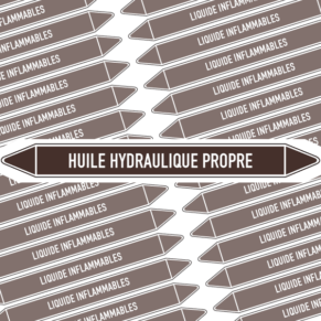 Marqueur Tuyauterie HUILE HYDRAULIQUE PROPRE