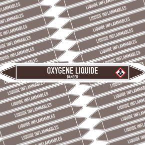 Marqueur Tuyauterie OXYGÈNE LIQUIDE