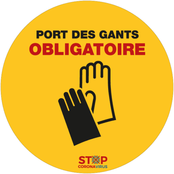 Adhésif Port Des Gants Obligatoire