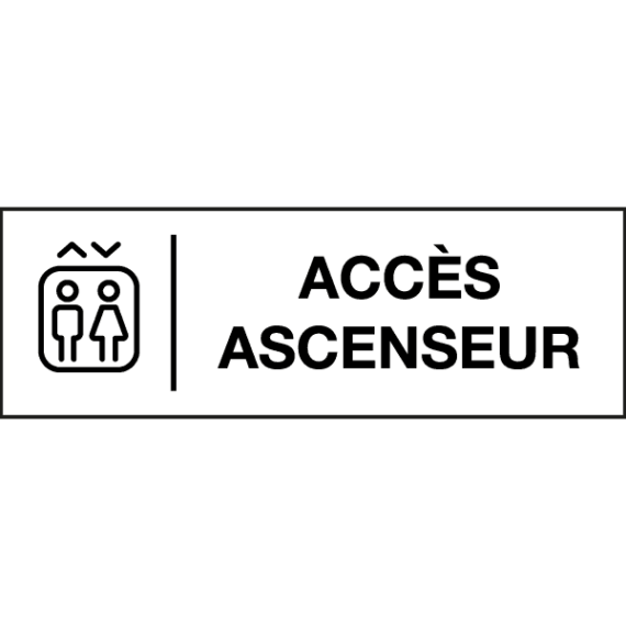 Pictogramme Accès Ascenseur - Gamme Glossy