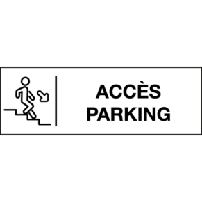 Pictogramme Accès Parking - Gamme Glossy