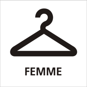 Pictogramme Vestiaire Femme - Gamme Basic