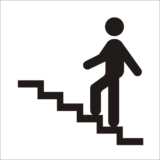 Pictogramme Escalier Ascendant - Gamme Basic