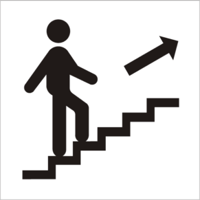 Pictogramme Escalier Ascendant - Gamme Basic