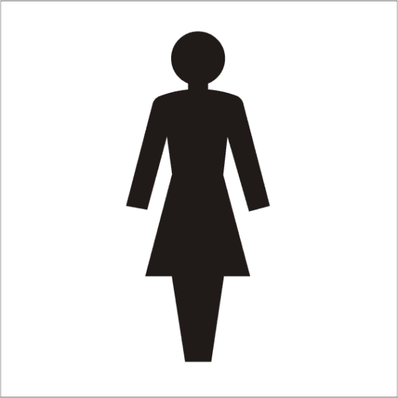 Pictogramme Toilettes Femme - Gamme Basic